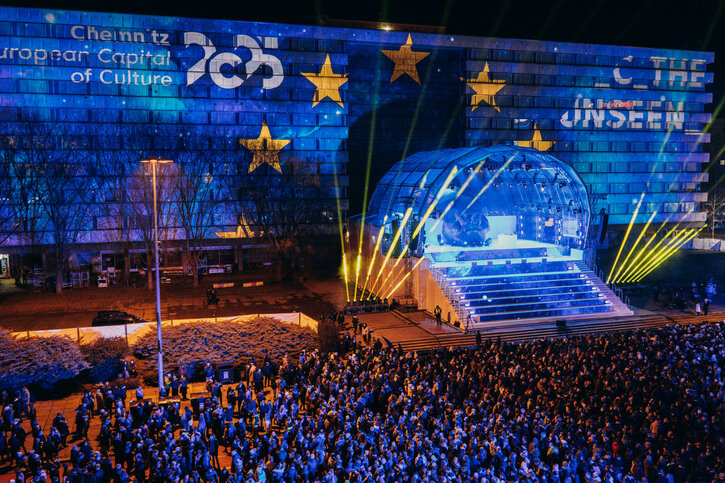 Eröffnungsshow von Chemnitz 2025: Kulturhauptstadt Europas Eröffnungsshow von Chemnitz 2025: Kulturhauptstadt Europas, Foto: Christian Nopper/Chemnitz 2025 gGmbH