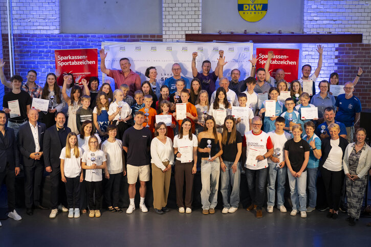 Verleihung der Auszeichnungen im Sparkassen Sportabzeichenwettbewerb Sachsen 2025, Foto: LSB Sachsen