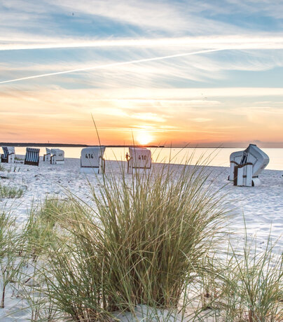 Strandkörbe am Ostseestrand