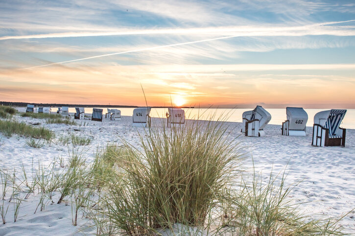 Strandkörbe am Ostseestrand