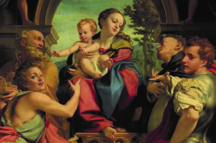 Correggio: Die Madonna des heiligen Georg (Detail), SKD, Gemäldegalerie Alte Meister (Foto: J. Lösel)
