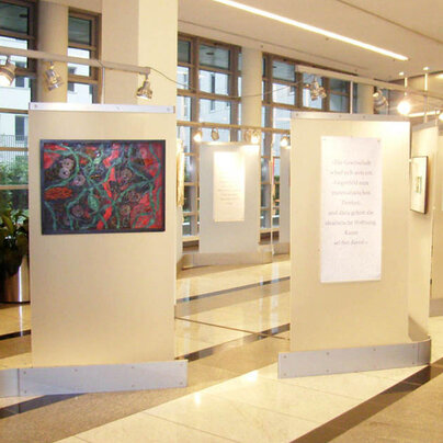 Tafeln der Wanderausstellung "geld&kunst" Tafeln der Wanderausstellung "geld&kunst"